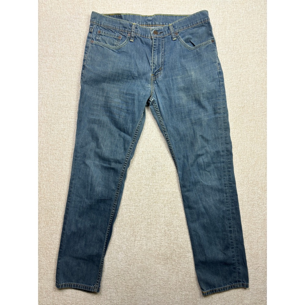 Levis 511 Slim Fit Jeans Mens 33x32 Blue Medium Wash Denim Pants 2181